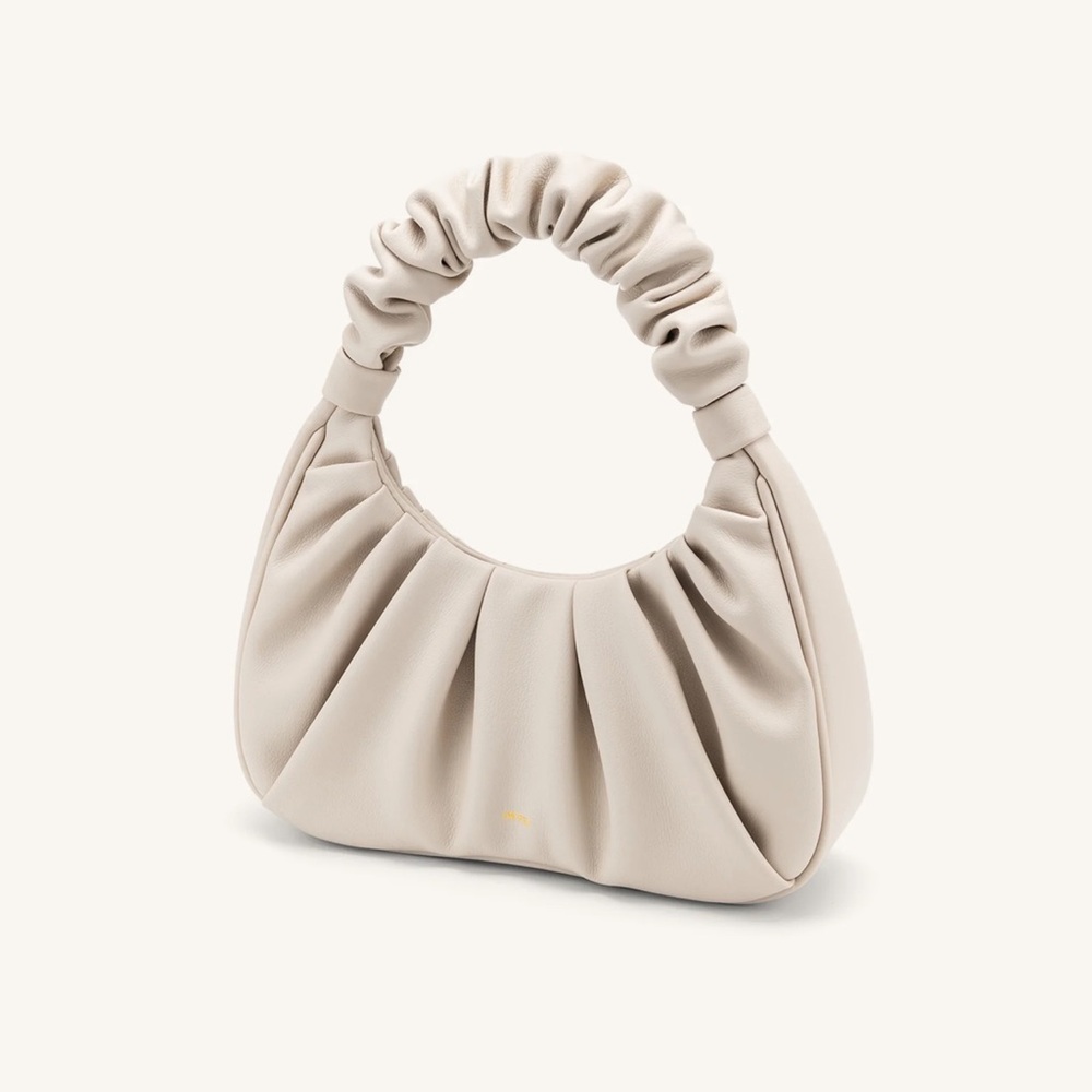JW PEI Gabby Ruched Hobo Handbag- Ivory